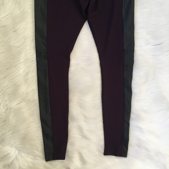 Lysse Purple Faux Leather High Waisted Leggings - Picture 7 of 8